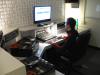EMS Studio E, Student Andrew Brunson working, ca. 2014