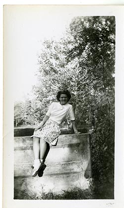 Unidentified woman at a park