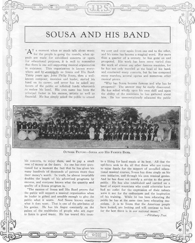 Sousa Band Souvenir Concert Program (page 6)
