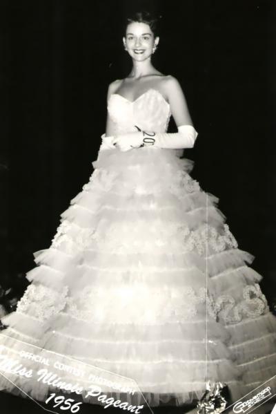 Miss Illinois Pageant 1956 [WoodRiver-Shirley In Formal Appearance.jpg]