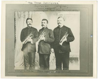 The Three Solitaires (original) written by Victor Herbert, Washington Park, Phila. PA, July 1896