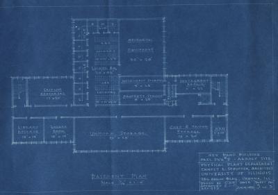 New Band Building - Prel. Dwg. #5 - Armory Site - Basement Plan