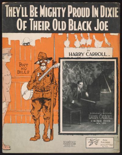 They'll Be Mighty Proud in Dixie of Their Old Black Joe, cover