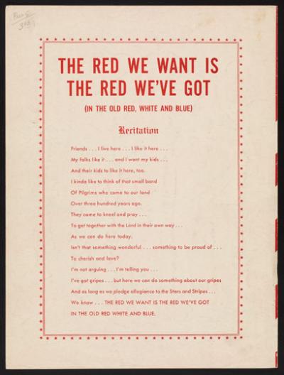 The Red We Want Is The Red We Got, page 3