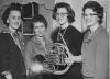 Lucy Merril, Mary Eilbracht, Carol Holden (French horn), and Betty Berry