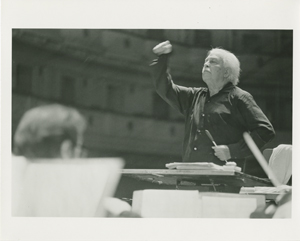 Arthur Fiedler Conducting World Symphony Orchestra