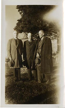 Anna Fay's father with two other men