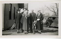 Unidentified group wearing formal clothes