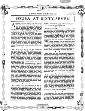 Sousa Band Souvenir Concert Program (page 3)