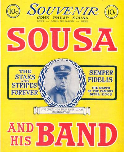 Sousa Band Souvenir Concert Program (cover)