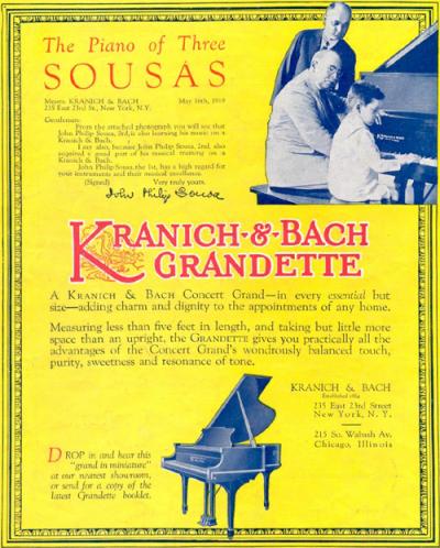 Sousa Band Souvenir Concert Program (back cover)