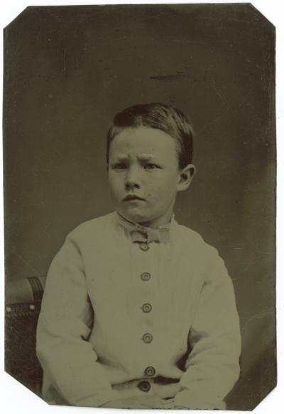 Clarke as a child